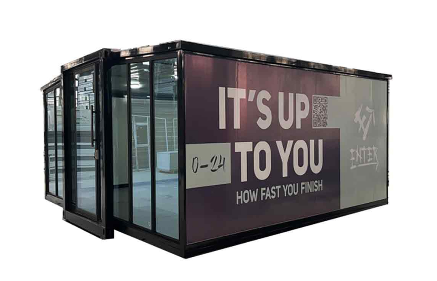 20ft Modern Expandable Container Customized Store With Floor-to-ceiling Window