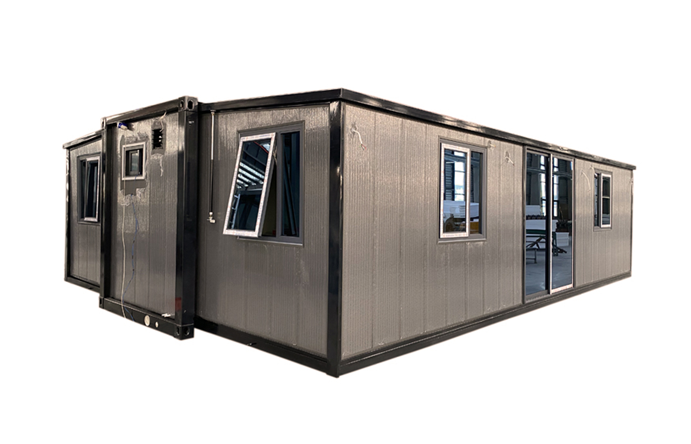 40ft High Luxury Customized 30ft Expandable Container With Metal External Gusset Plate