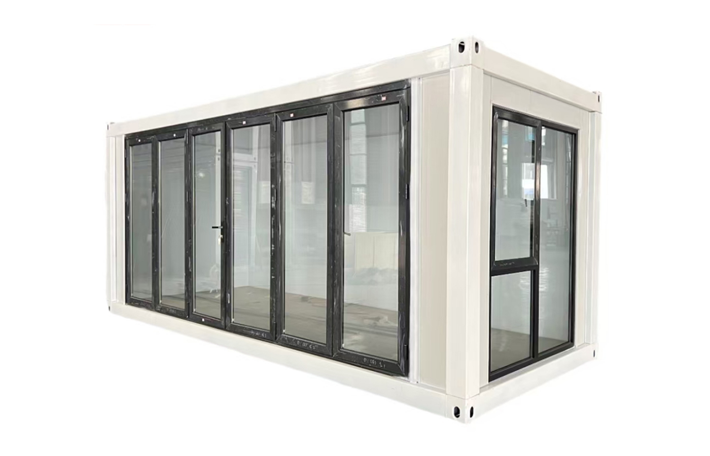 Customized 20ft Fixed Container House With Floor-to-ceiling Window