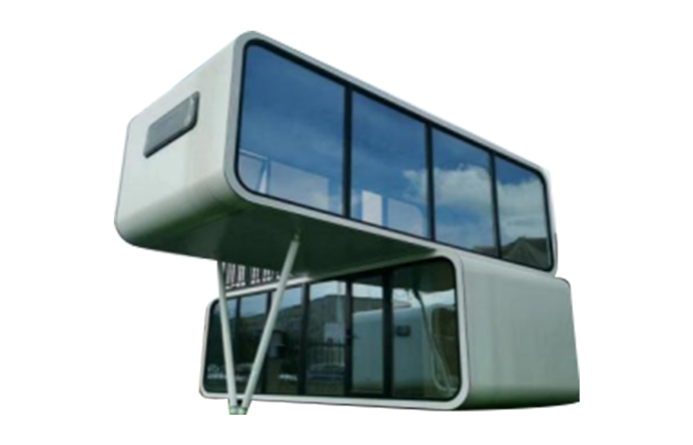 Customized Double Layer Apple Cabin Container House Fashionable Residence